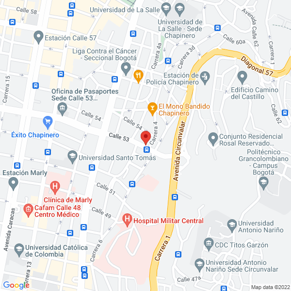 Mapa de M R Equipos Medicos Ltda