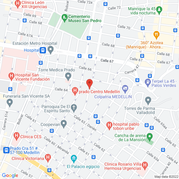 Mapa de M.G Fumigaciones S.A.S