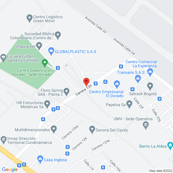 Mapa de M.P. Inversora S.A.S.
