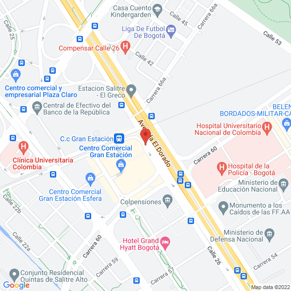 Mapa de Mantis Comercial S.A.S.