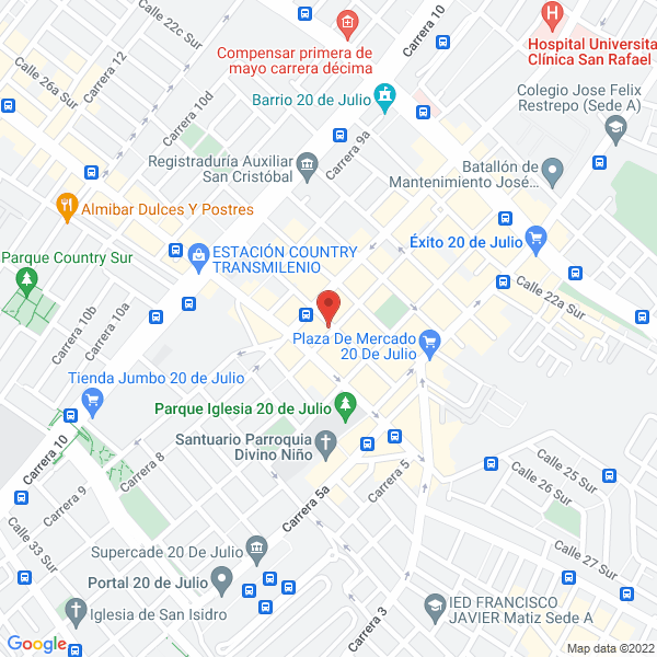Mapa de Manufacturas De Caucho Quasar S.A.S.