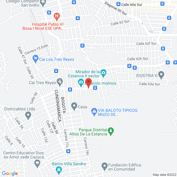 Mapa de Naranjo Angela María
