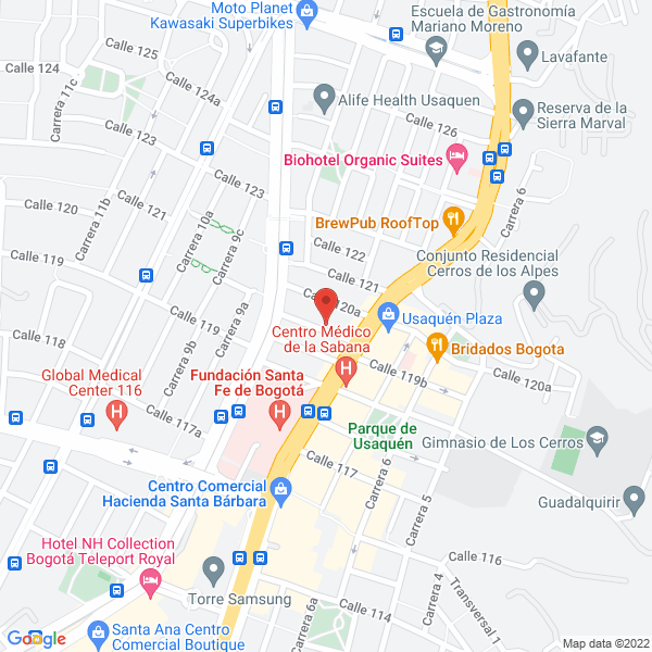 Mapa de Ojos Láser Center