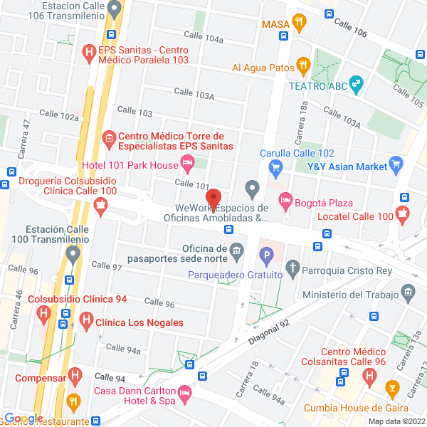 Mapa de Nasam S.A.S.