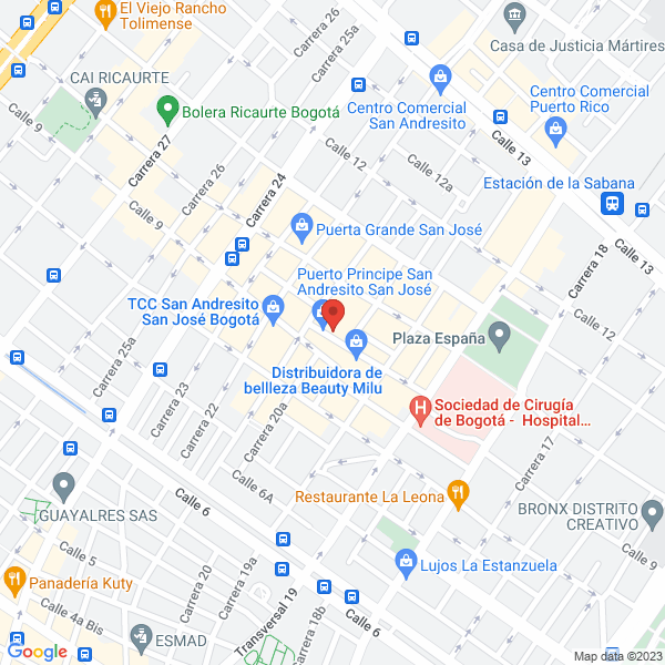 Mapa de La Tienda Accesorios