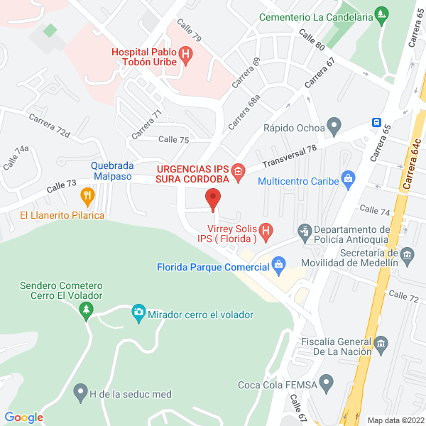 Mapa de La Tienda De Piza