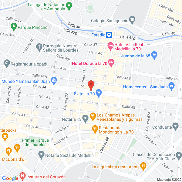 Mapa de La Tienda Del Vidrio