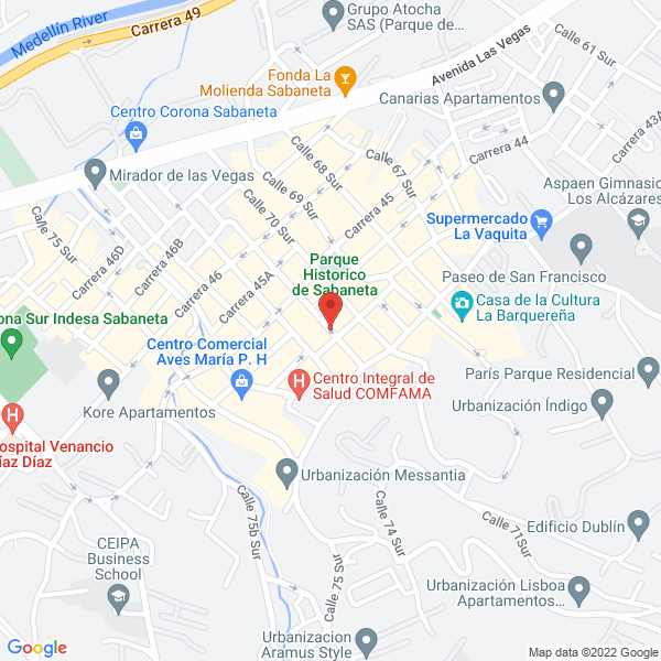 Mapa de La Vuelta Feliz