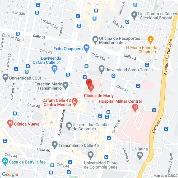 Mapa de Laboratorio Clínico De Marly Daniel Gamboa Y Cía Ltda.