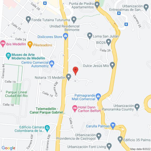 Mapa de Nutriservicial Ltda