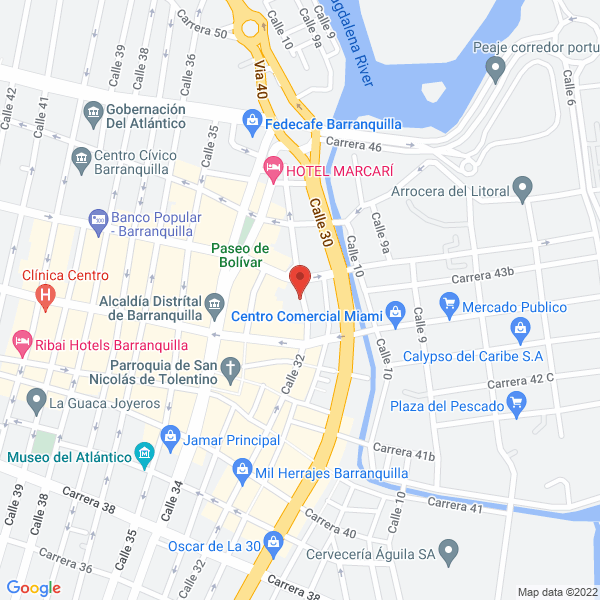 Map of Multitex Del Caribe