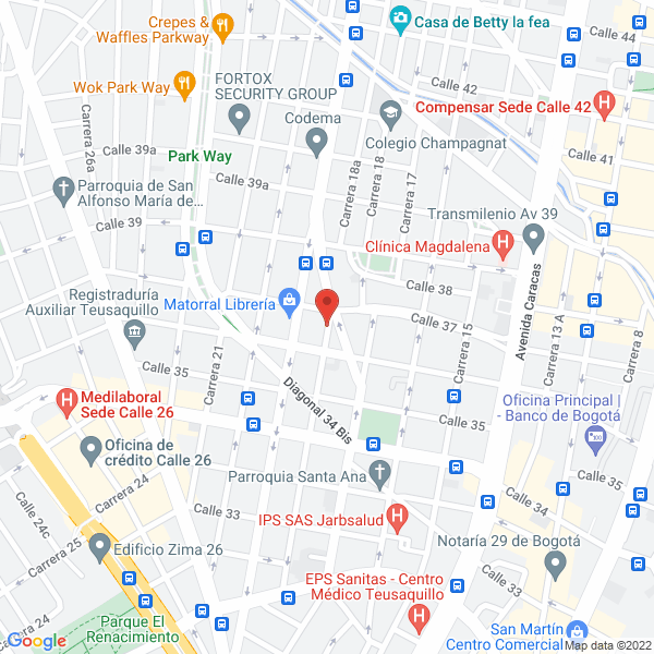 Mapa de Mvc Comunicaciones S.A.S.