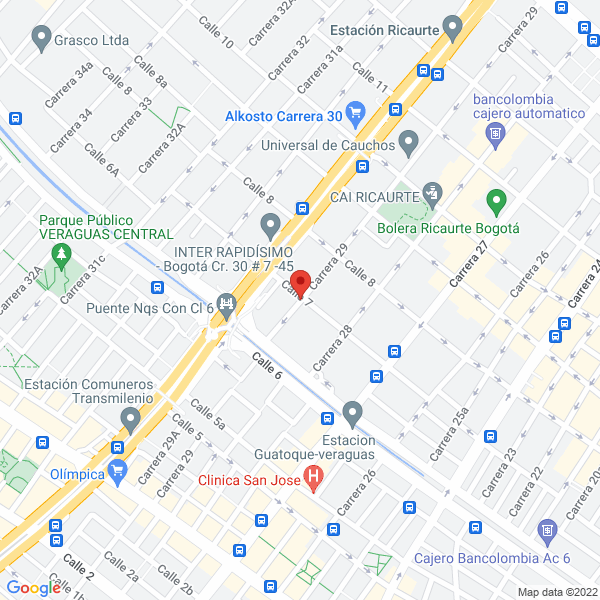 Mapa de Nacional De Cortes Ltda.