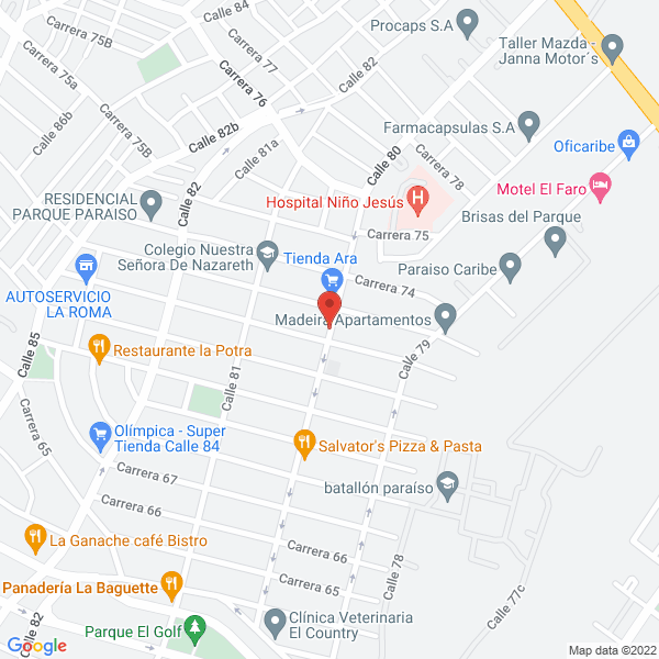 Map of Perros Evers