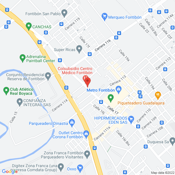 Mapa de Pesados Respuestos Y Partes S.A.S.