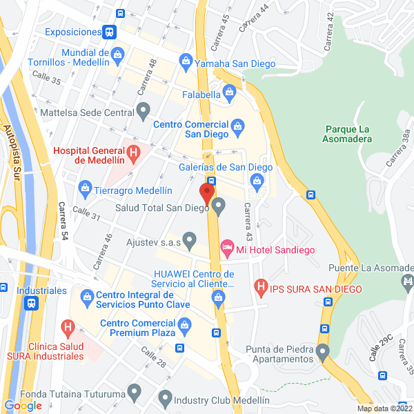 Mapa de Pijamas Lejaby Ltda