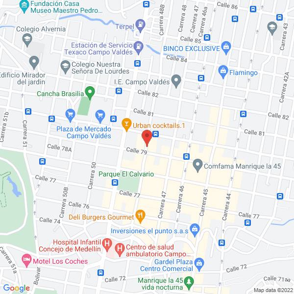 Mapa de Pimentones Falu