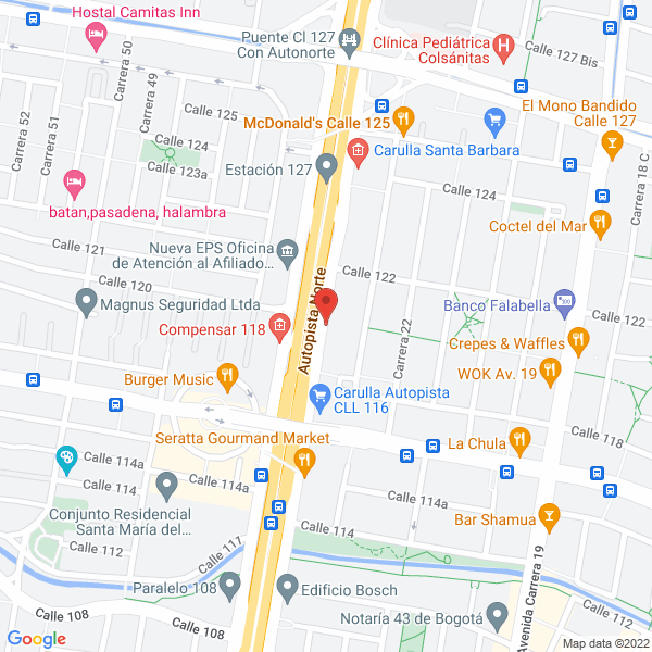 Mapa de Opalén Centro Médico Estético Láser
