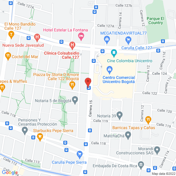 Mapa de Open Trip Representaciones Ltda.