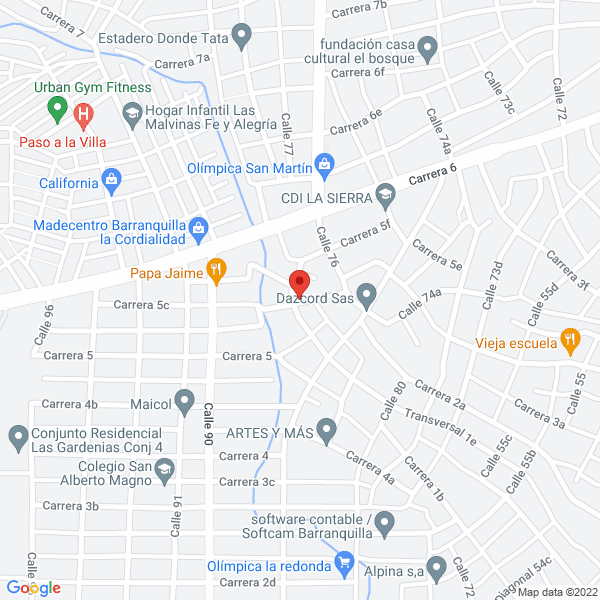 Map of Operar Costa Del Sol S.A.