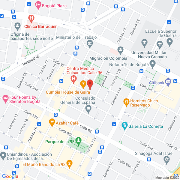 Mapa de One One Training