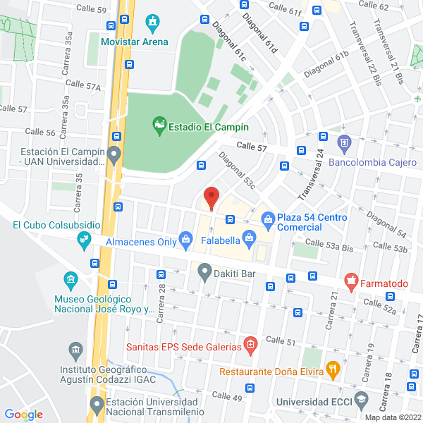 Mapa de Operadora De Turismo Gestion Colombia S.A.S