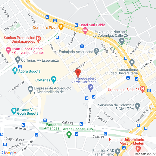 Mapa de Operadora Hotelera Agm S.A.S.