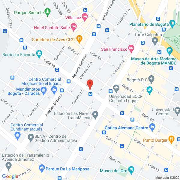 Mapa de Optica Briceño