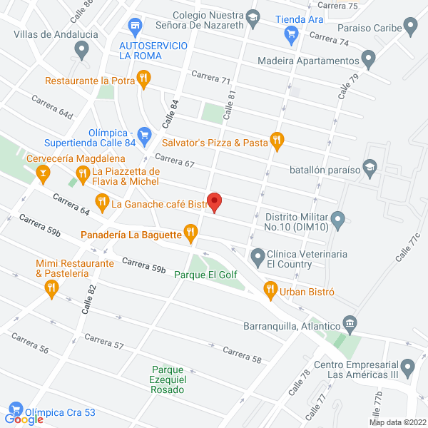 Map of Orozco Tovar S.A.S.