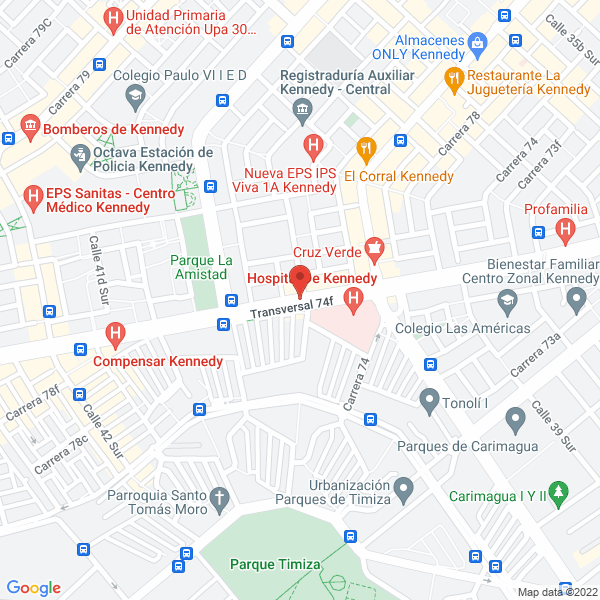 Mapa de Ortopédicos Fersalud