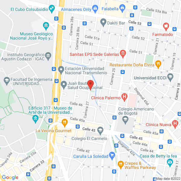 Mapa de Oryot Ingeniería Y Servicios Ltda.