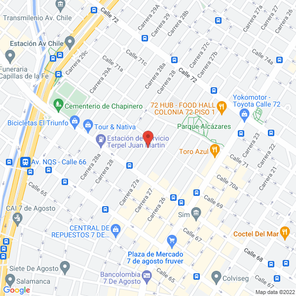 Mapa de Omar Vanegas Confecciones E.U
