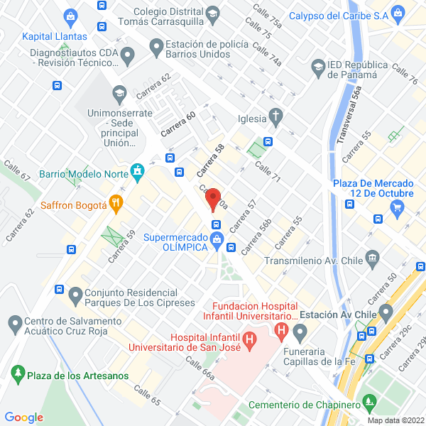 Mapa de Omicronix Ingeniería Y Diseño S.A.S.