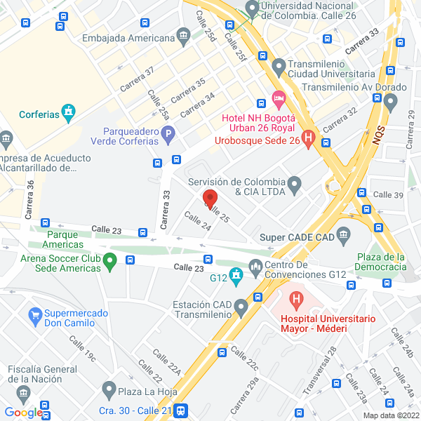 Mapa de Omotio S.A.S.