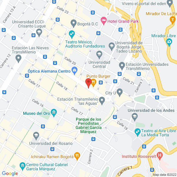 Mapa de Parqueadero De La 19