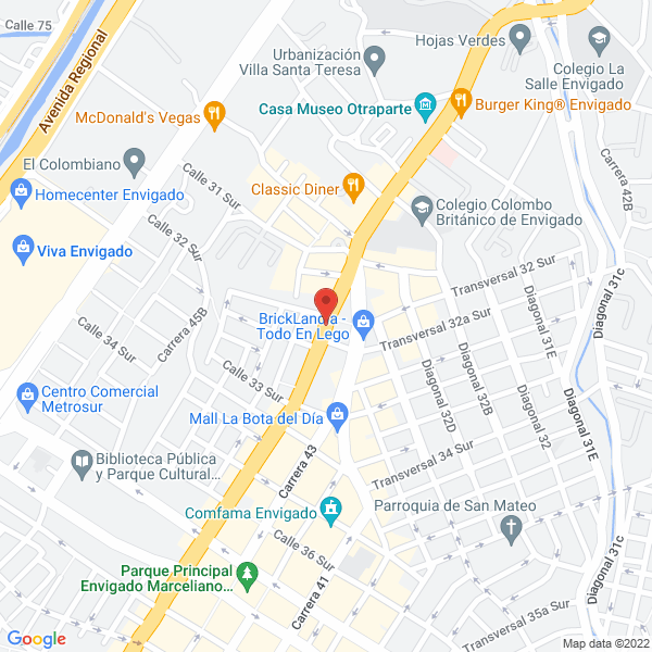 Mapa de Parqueadero El Mango
