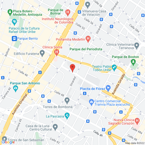 Mapa de Parqueadero Guatapurí
