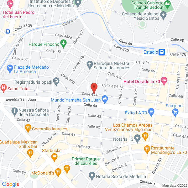 Mapa de Parqueadero Hernel