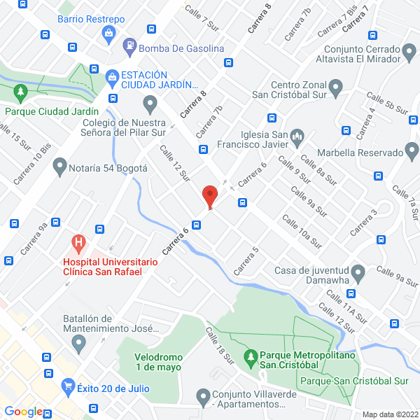 Mapa de Parqueadero K & K