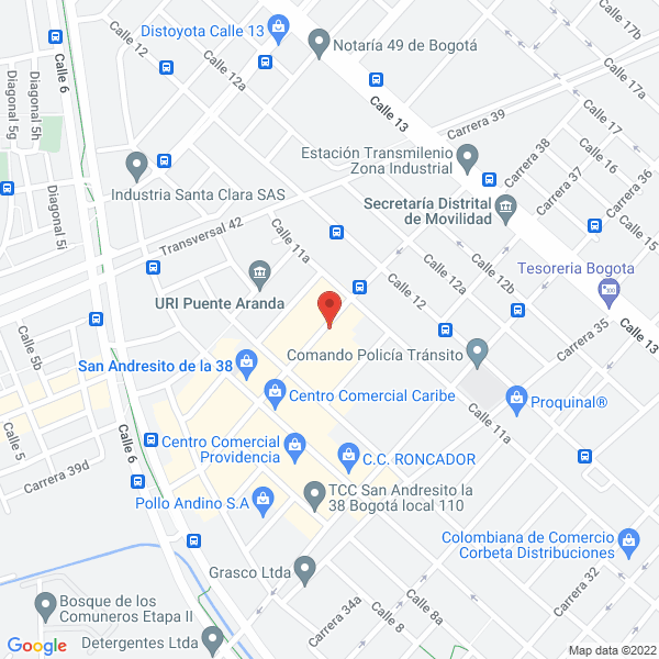 Mapa de Parqueadero Manjatan
