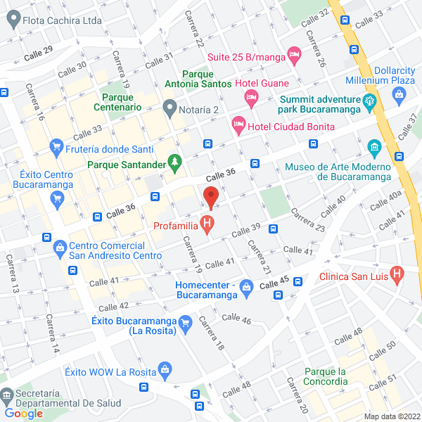 Map of Parqueadero Oasis