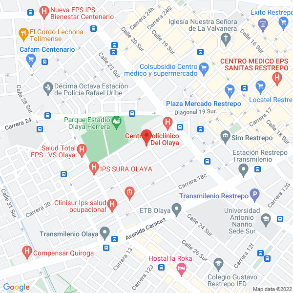 Mapa de Parqueadero Olaya J C Q