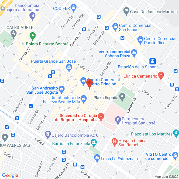 Mapa de Parqueadero San José