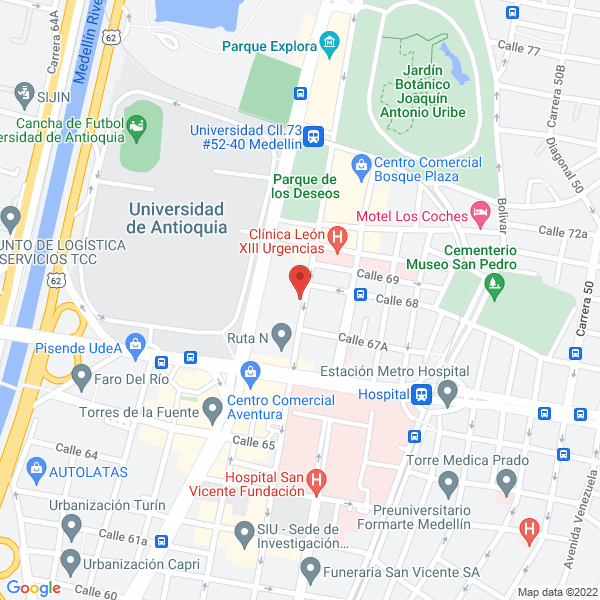 Mapa de Parqueadero Zona Cultura