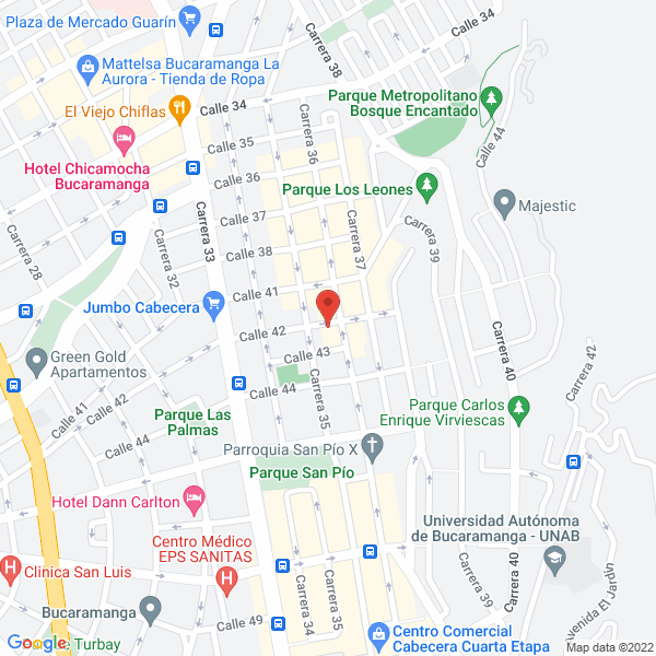 Map of Palomino Amado Elvia Esperanza
