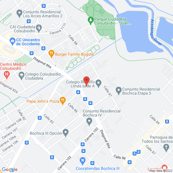 Mapa de Parroquia Nuestra Senora De Copacabana