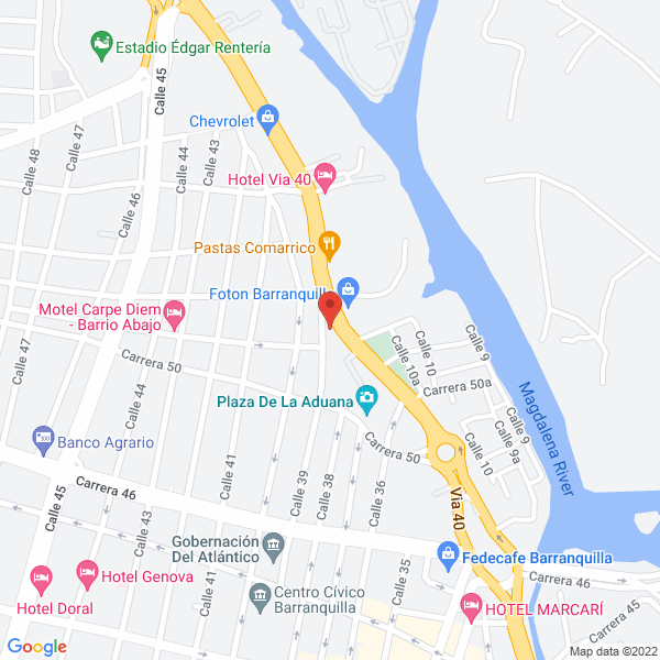 Map of Pastas Comarrico