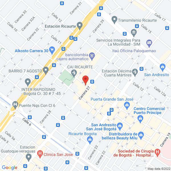 Mapa de Asadero Restaurante Pico Pollo