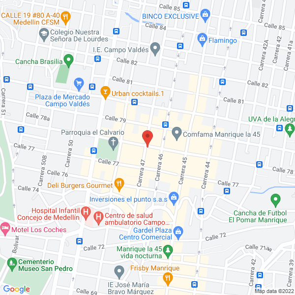 Mapa de Proveedora Cisneros