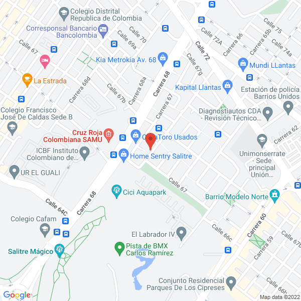 Mapa de Provepac S.A.S.
